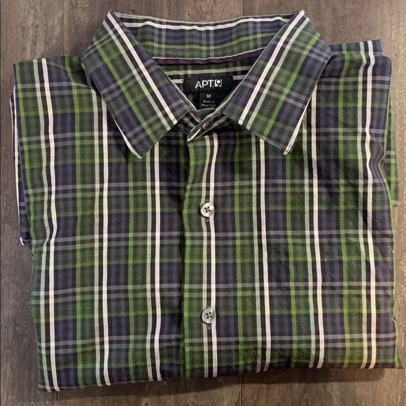 3/$10 🔆 Apt. 9 Plaid Button-Down Long Sleeve - Picture 4 of 8